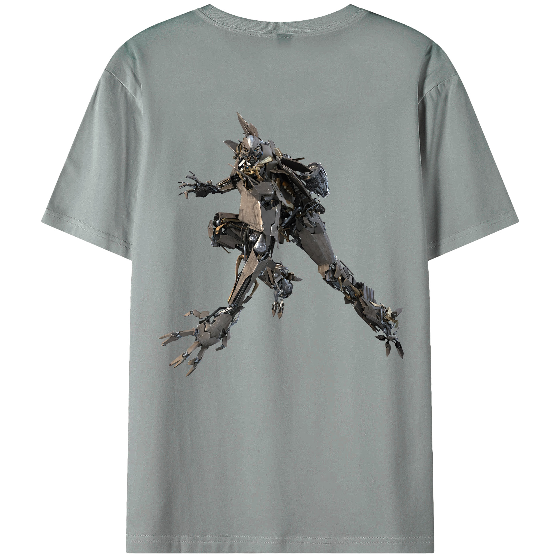 （画像用） Transformers トランスフォーマー 綿100％ メンズ半袖Tシャツ（バックプリント） 通気性